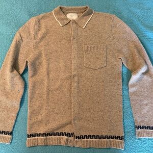 Percival “Pablo” Wool Sweater Shirt in Ash